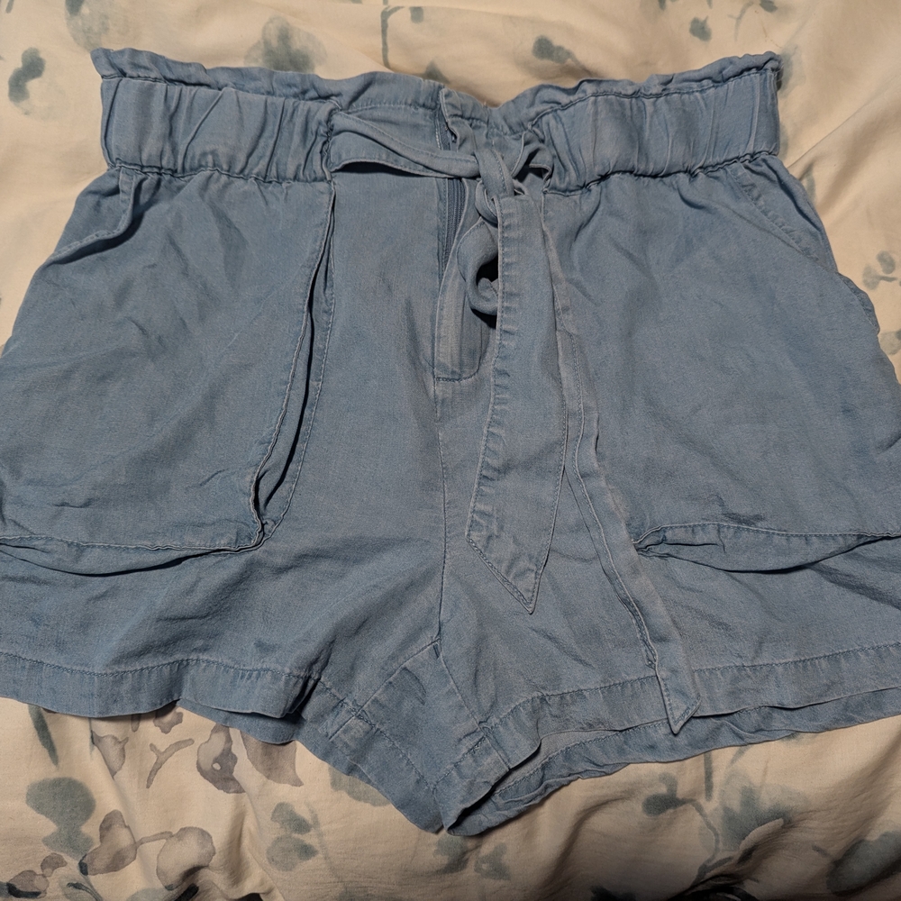 Dex High Waist Light Blue Shorts